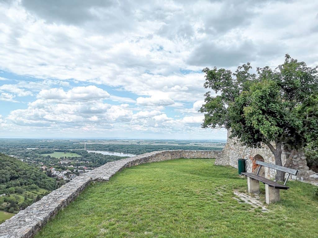 Danube river viewpoint near Hainburg and Devín