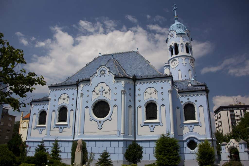 The Blue Church of St. Elizabeth in Bratislava