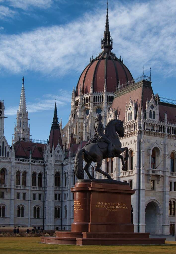 The Hungarian Parliament Building in Budapest